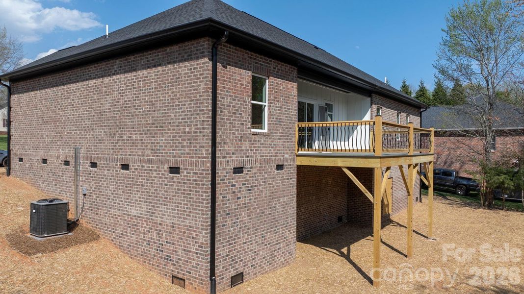 Exterior details and patio area of a home in , Conover (Image 4). Exterior details and patio area of a home in , Conover (Image 4).