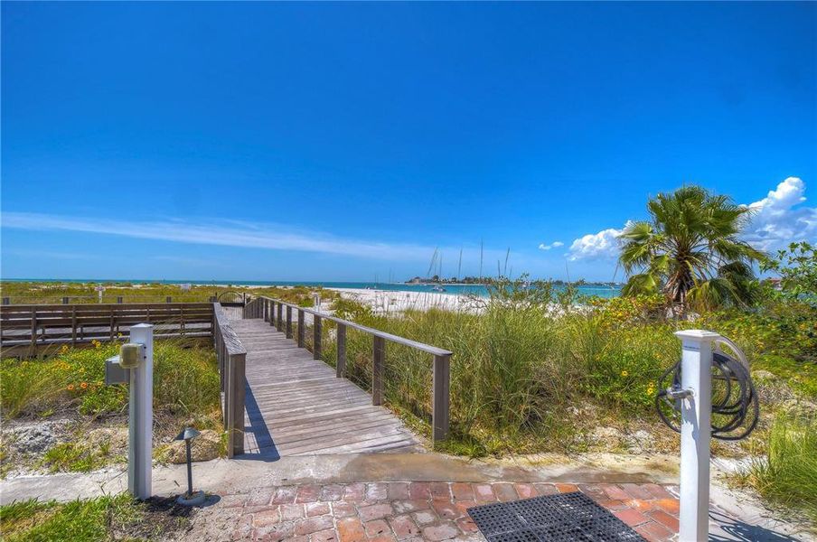 Boardwalk to Private Beach