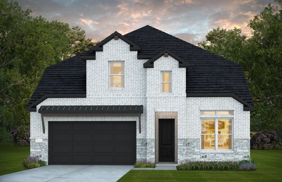 Representative exterior photo of a completed home built from the Iredell by Pulte Homes in Blue Creek Trails, Richmond, TX (Image 20). Representative exterior photo of a completed home built from the Iredell by Pulte Homes in Blue Creek Trails, Richmond, TX (Image 20).