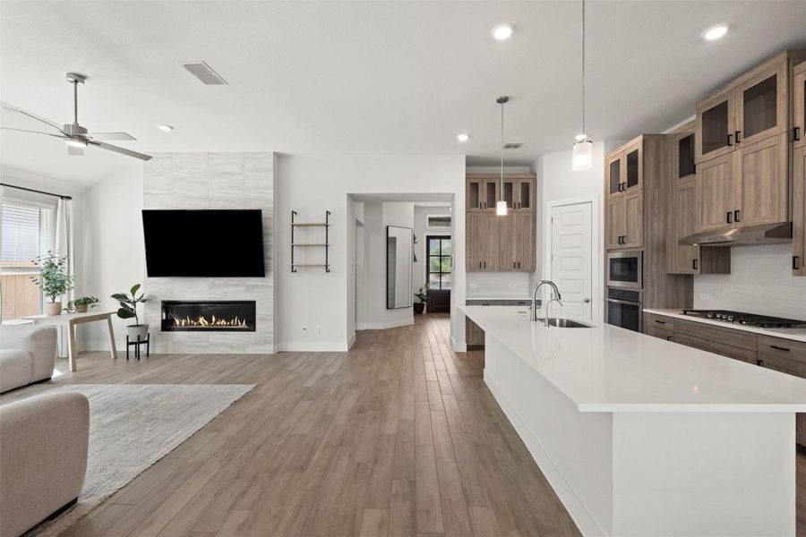 Furnished interior view inside a new home in Sweetwater, Austin (Image 6).