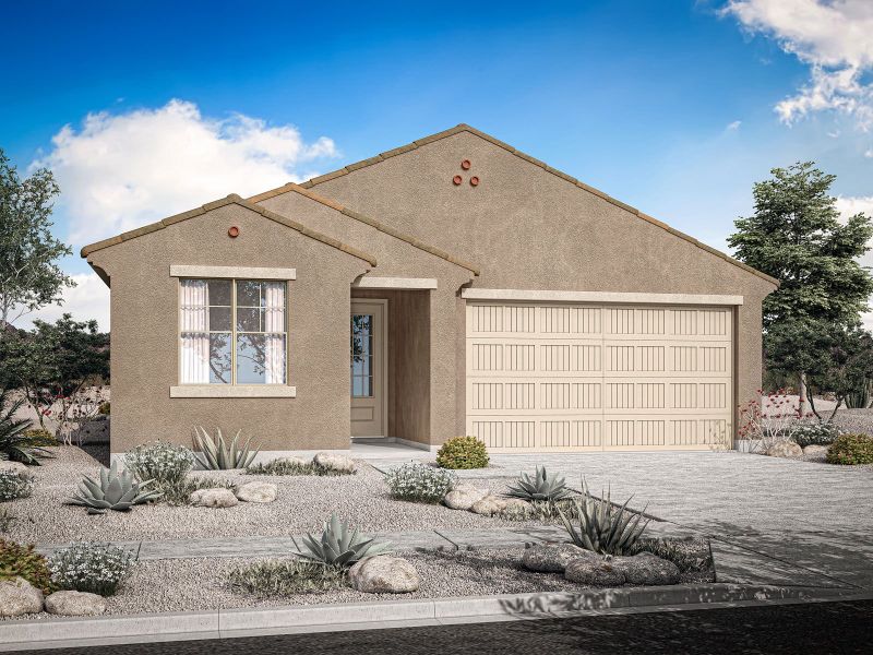 Representative exterior photo of a completed home built from the Copper by Mattamy Homes in Rosewood Heights, San Tan Valley, AZ (Image 3).