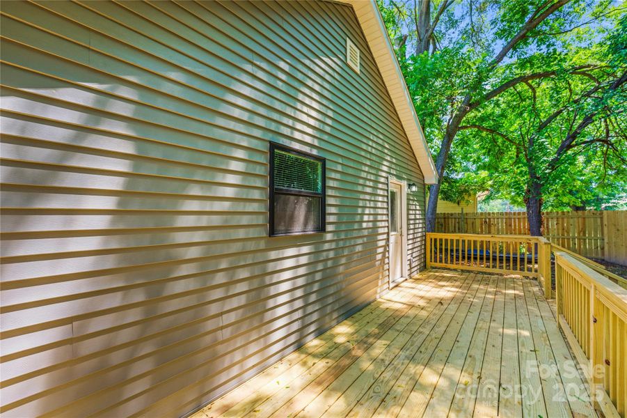 Exterior details and patio area of a home in , Stanley (Image 3).