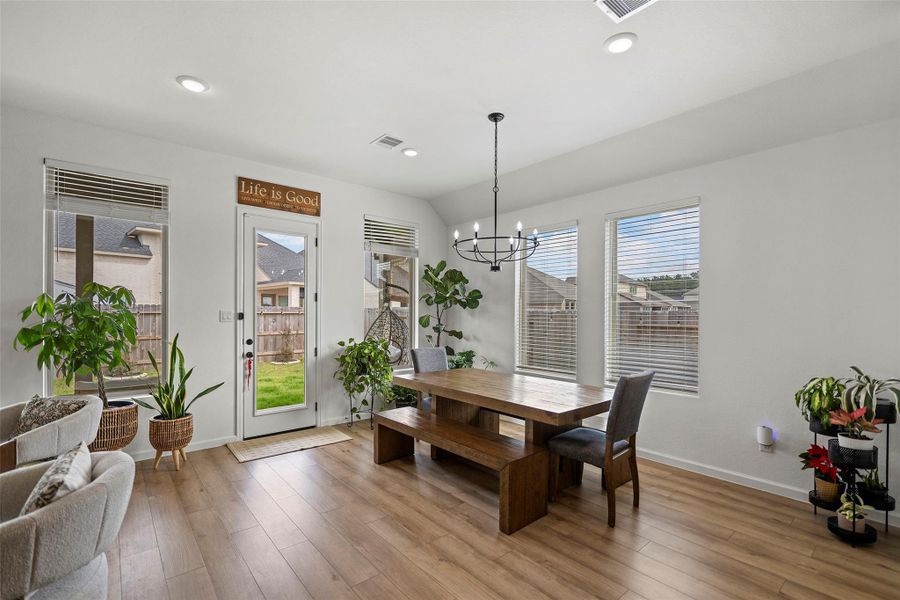 Furnished interior view inside a new home in The Trails, New Caney (Image 5). Furnished interior view inside a new home in The Trails, New Caney (Image 5).