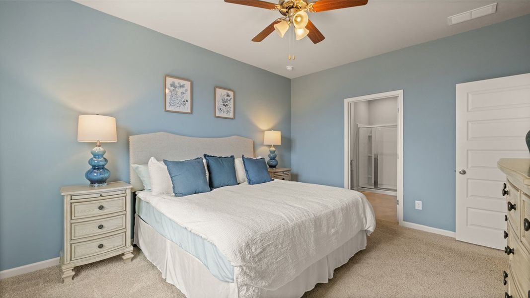 Representative furnished interior of a home built from the Cali by D.R. Horton in Highland Hills, Graniteville (Image 13).