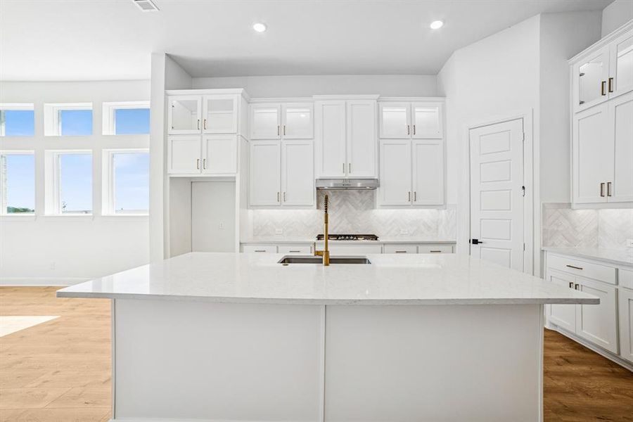 Furnished interior view inside a new home in Pecan Square - Gardens, Northlake (Image 5). Furnished interior view inside a new home in Pecan Square - Gardens, Northlake (Image 5).
