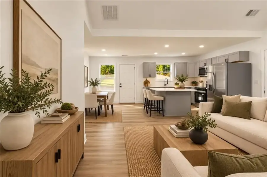 Furnished interior view inside a new home in , Conyers (Image 10).
