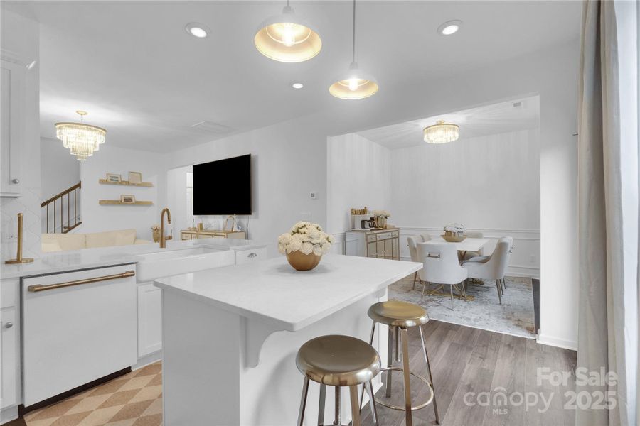 Furnished interior view inside a new home in Aubreywood, Charlotte (Image 37). Furnished interior view inside a new home in Aubreywood, Charlotte (Image 37).