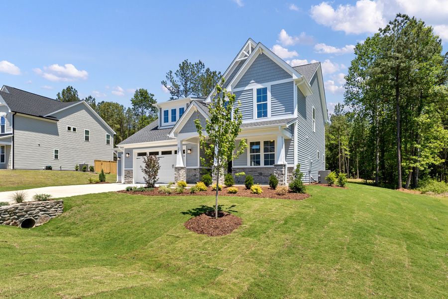 Representative exterior photo of a completed home built from the The Whitley by RobuckHomes in Baylee Ridge, Selma, NC (Image 33).