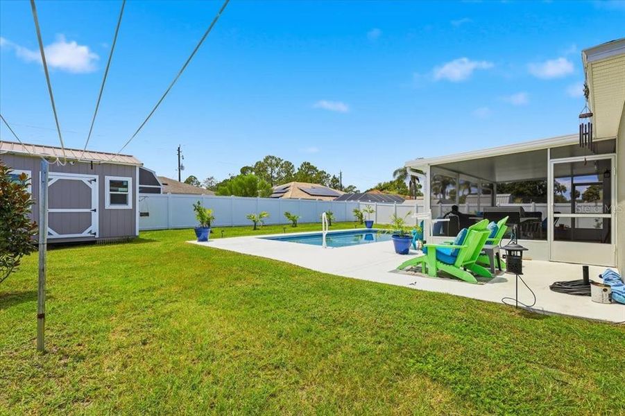 Exterior details and patio area of a home in , Palm Coast (Image 29). Exterior details and patio area of a home in , Palm Coast (Image 29).