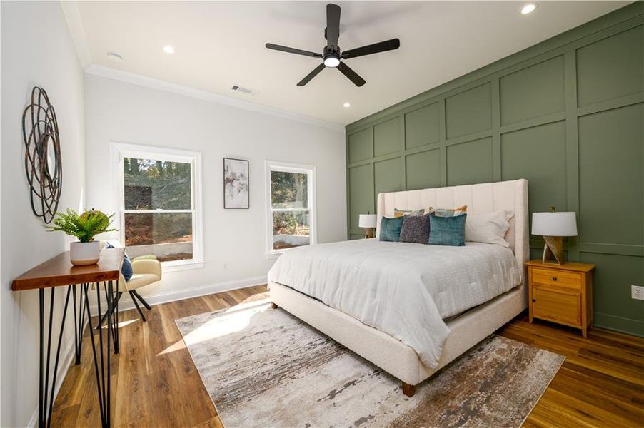 Furnished interior view inside a new home in , Atlanta (Image 32).