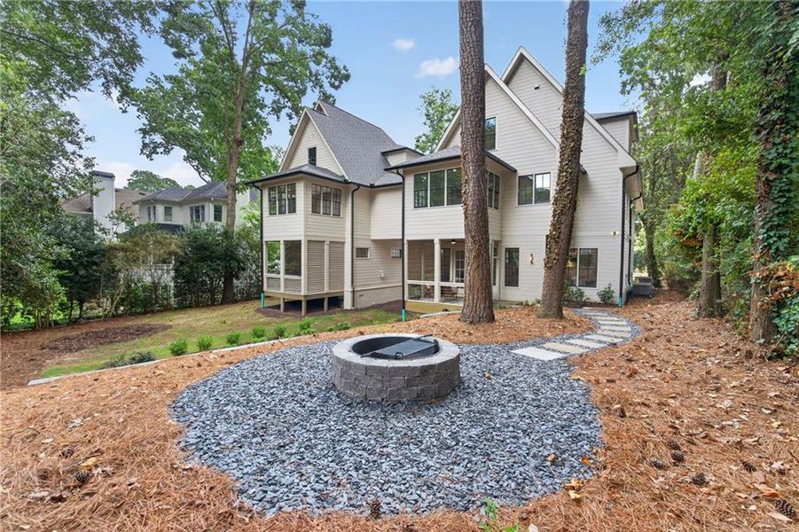 Exterior details and patio area of a home in , Atlanta (Image 3).