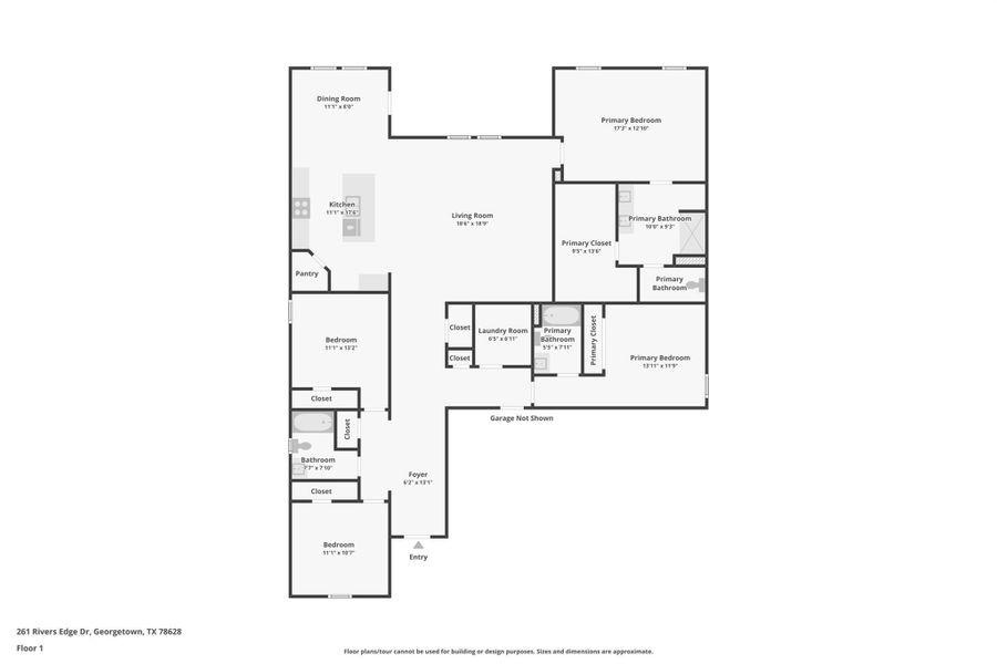 2D floor plan layout of this home in Riverview, Georgetown, TX (Image 4). 2D floor plan layout of this home in Riverview, Georgetown, TX (Image 4).