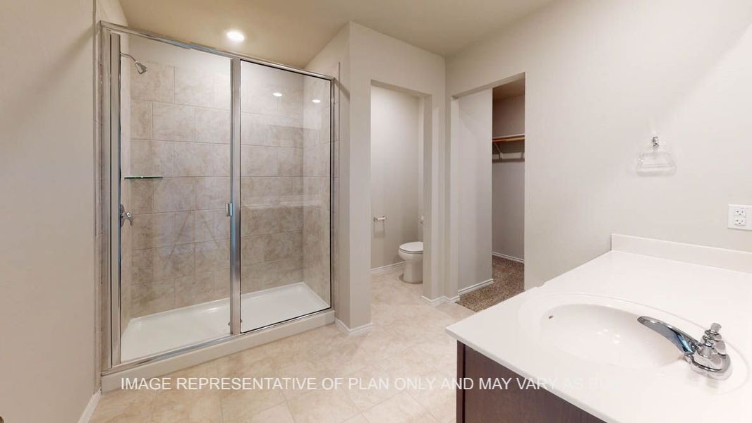 Representative furnished interior of a home built from the Bellvue by D.R. Horton in Reynolds Crossing, Killeen (Image 20).