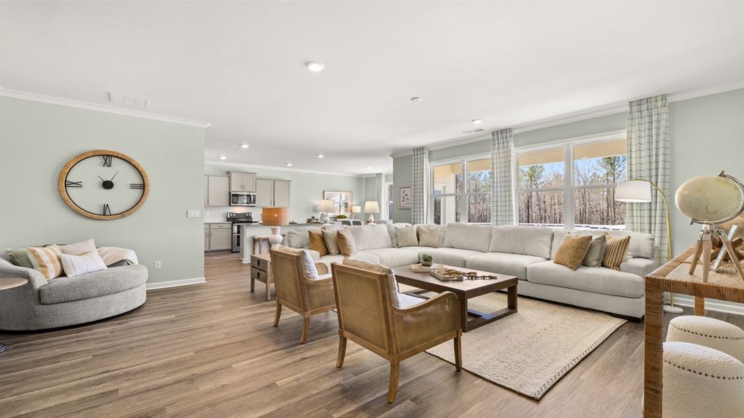 Representative furnished interior of a home built from the Denton by D.R. Horton in Jackson Landing, Jefferson (Image 13).
