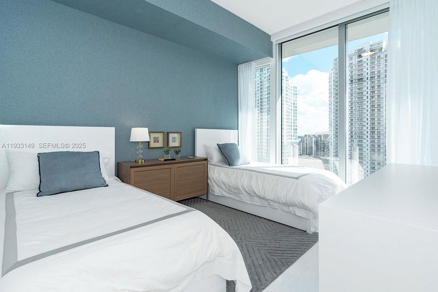 Furnished interior view inside a new home in , Miami (Image 40).