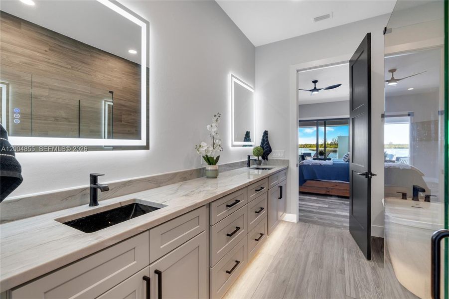 Furnished interior view inside a new home in , Cape Coral (Image 36).