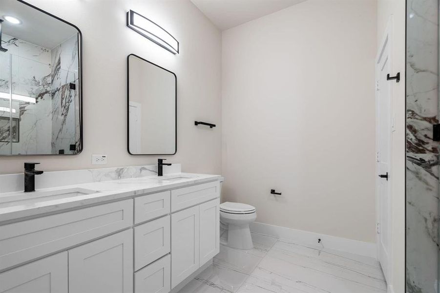 Full bath downstairs Full bath downstairs