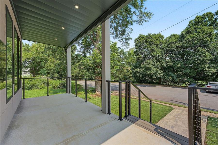 Exterior details and patio area of a home in , Atlanta (Image 19).