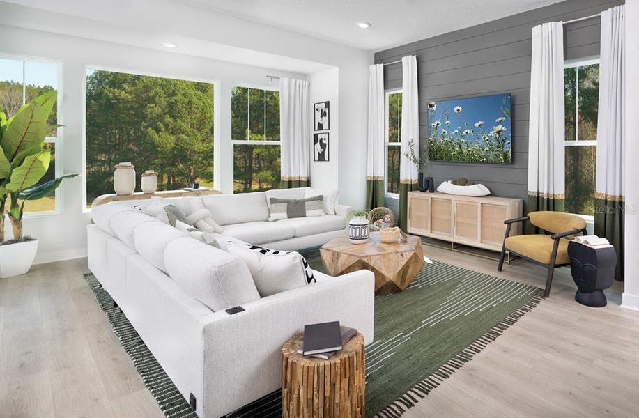 Furnished interior view inside a new home in Apex at Seminole Heights, Tampa (Image 7).