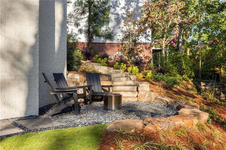 Exterior details and patio area of a home in , Atlanta (Image 41).