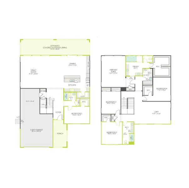2D floor plan layout of this home in Terraza, San Tan Valley, AZ (Image 3). 2D floor plan layout of this home in Terraza, San Tan Valley, AZ (Image 3).