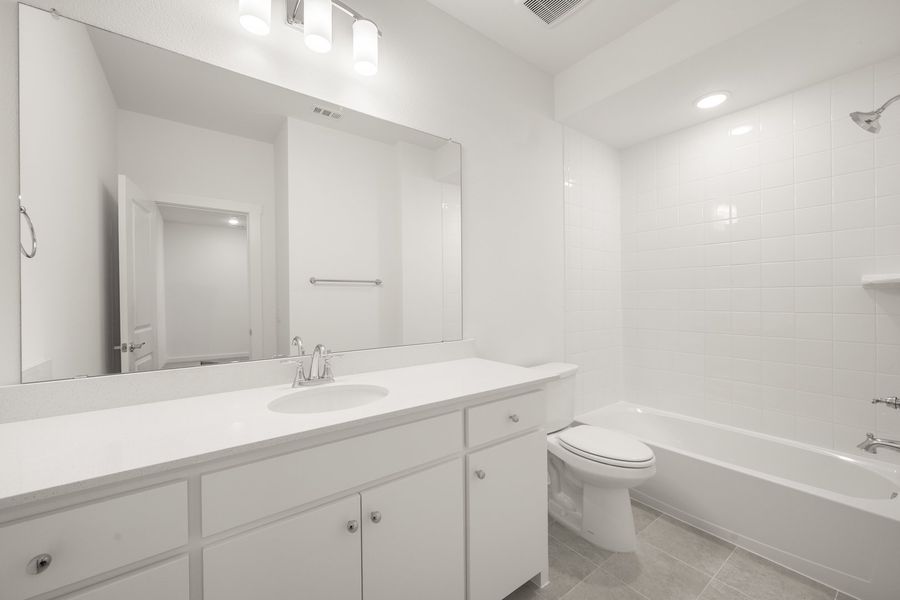Furnished interior view inside a new home in Wildridge, Oak Point (Image 12).