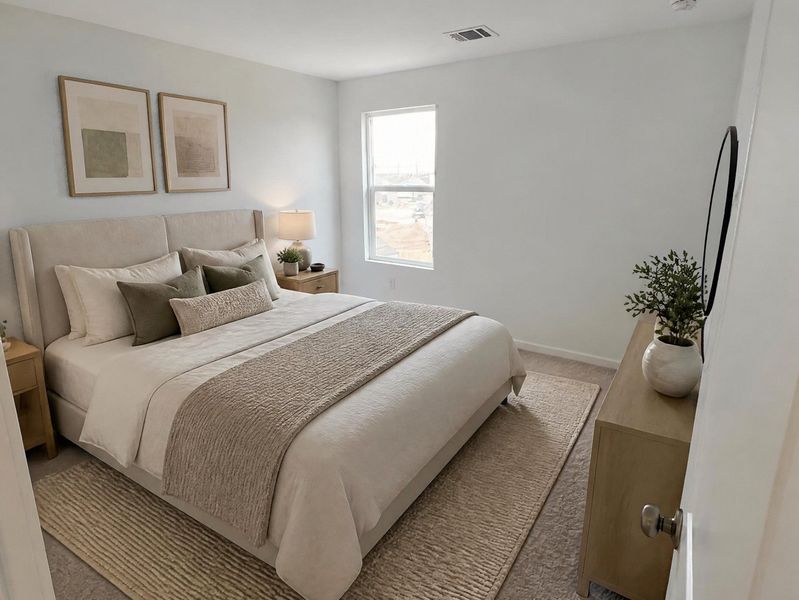 Furnished interior view inside a new home in Sapphire Grove, San Antonio (Image 11).