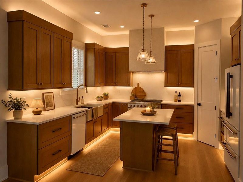 Furnished interior view inside a new home in , Flowery Branch (Image 17).