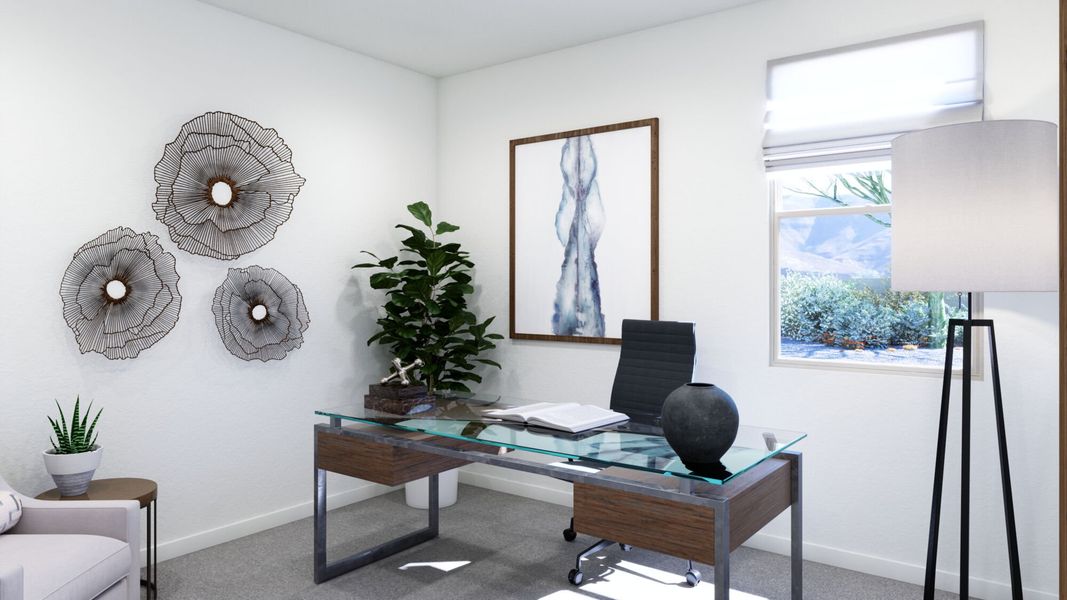 Office - Virtually Staged Office - Virtually Staged