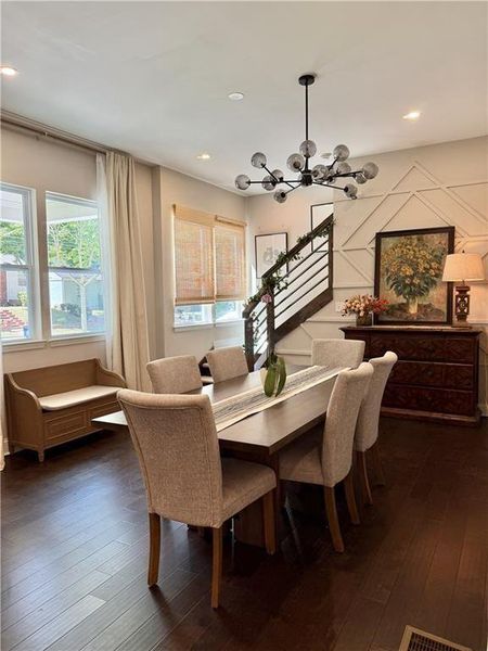 Furnished interior view inside a new home in , Atlanta (Image 12).