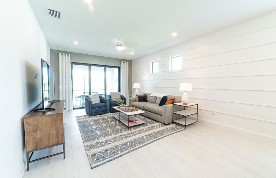 Bright and open gathering room