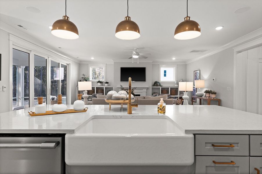 Representative furnished interior of a home built from the The Emerson by RobuckHomes in Stonehedge, Leesville (Image 10).