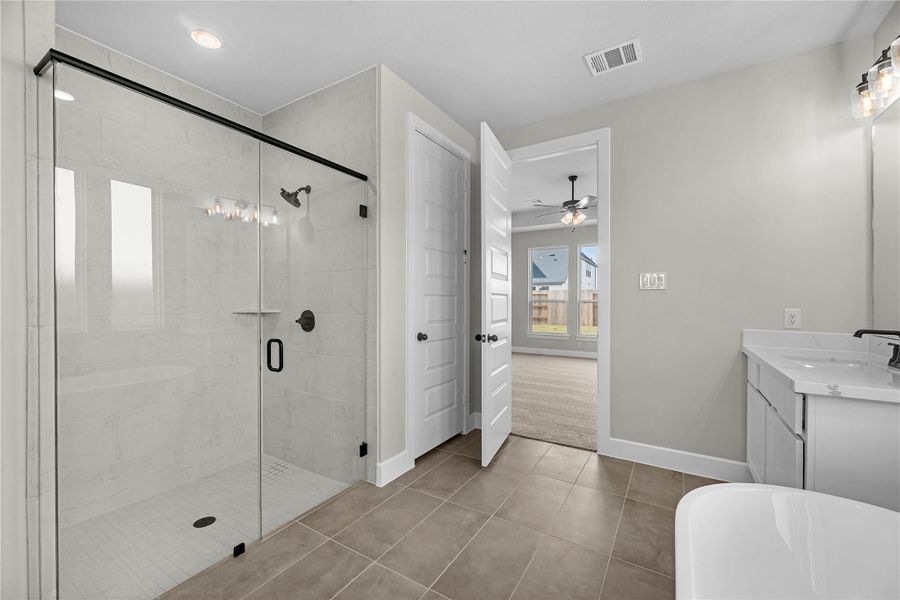 Furnished interior view inside a new home in Grange - 55', Katy (Image 5).