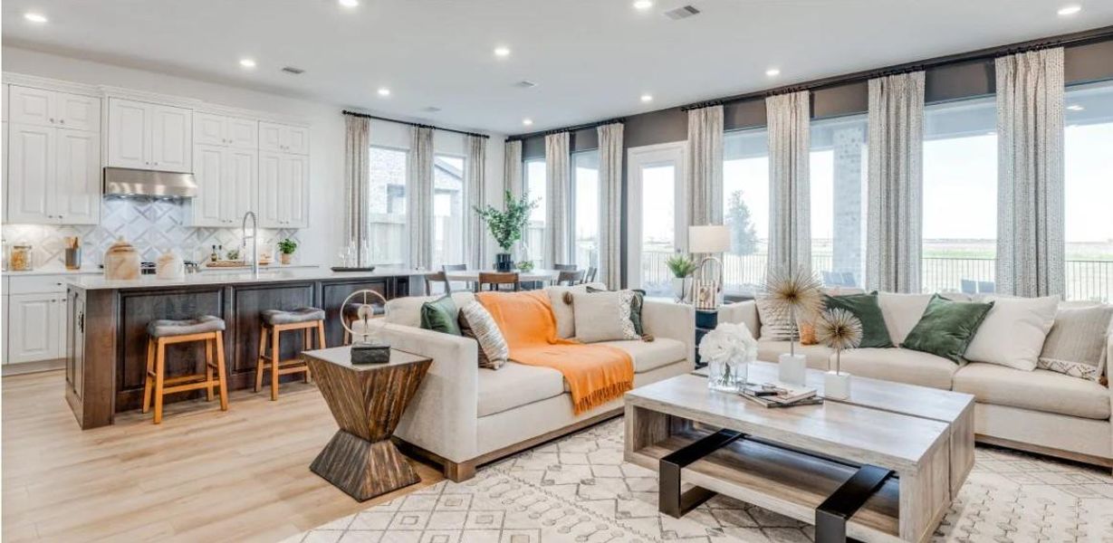 Furnished interior view inside a new home in The Preserve at Rosenberg, Rosenberg (Image 5).