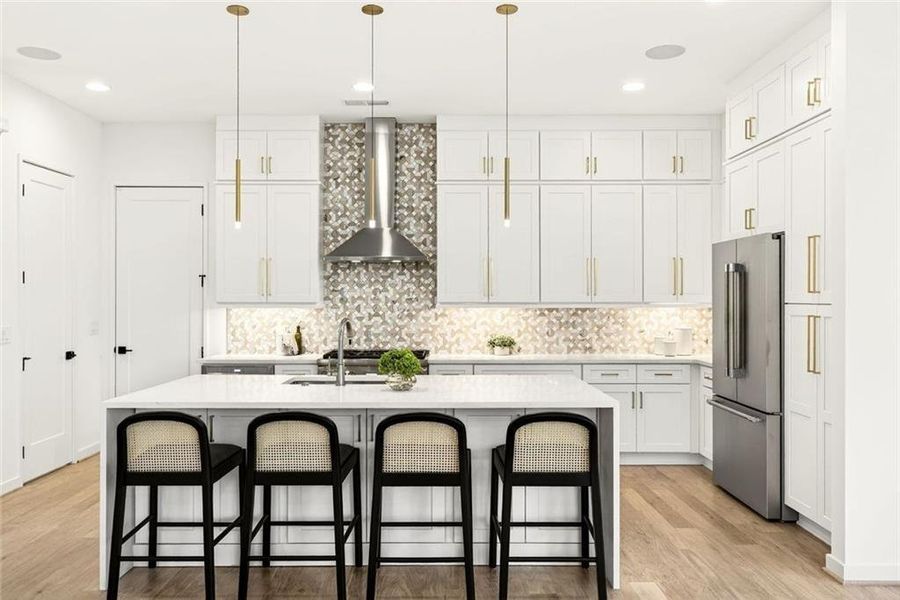Furnished interior view inside a new home in , Atlanta (Image 9).