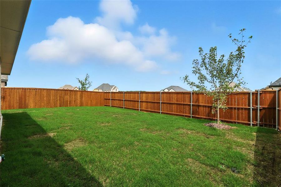 View of fenced backyard View of fenced backyard