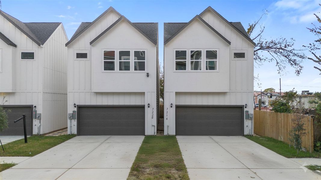 Front exterior of a new home in , Houston, TX, highlighting curb appeal (Image 1). Front exterior of a new home in , Houston, TX, highlighting curb appeal (Image 1).