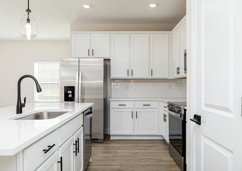 Each kitchen includes stainless steel appliances Each kitchen includes stainless steel appliances