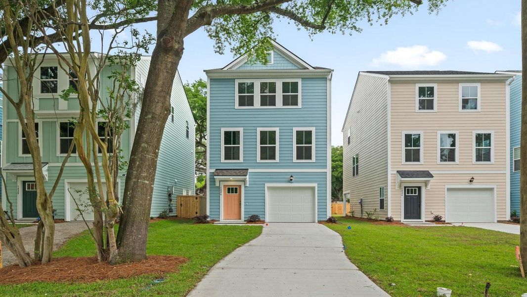 Front exterior of a new home in , North Charleston, SC, highlighting curb appeal (Image 1). Front exterior of a new home in , North Charleston, SC, highlighting curb appeal (Image 1).