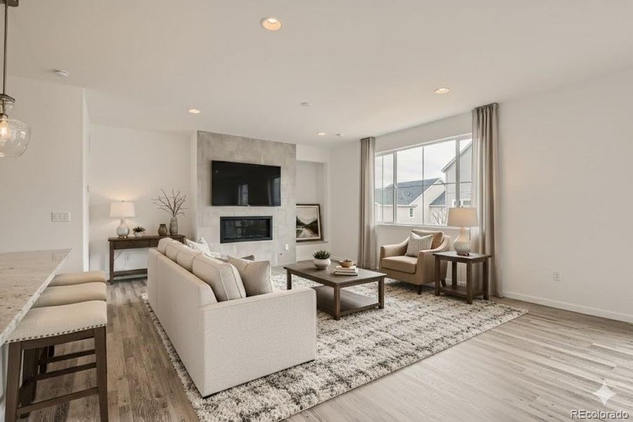 Riverbend Family Room - Virtually staged photo Riverbend Family Room - Virtually staged photo