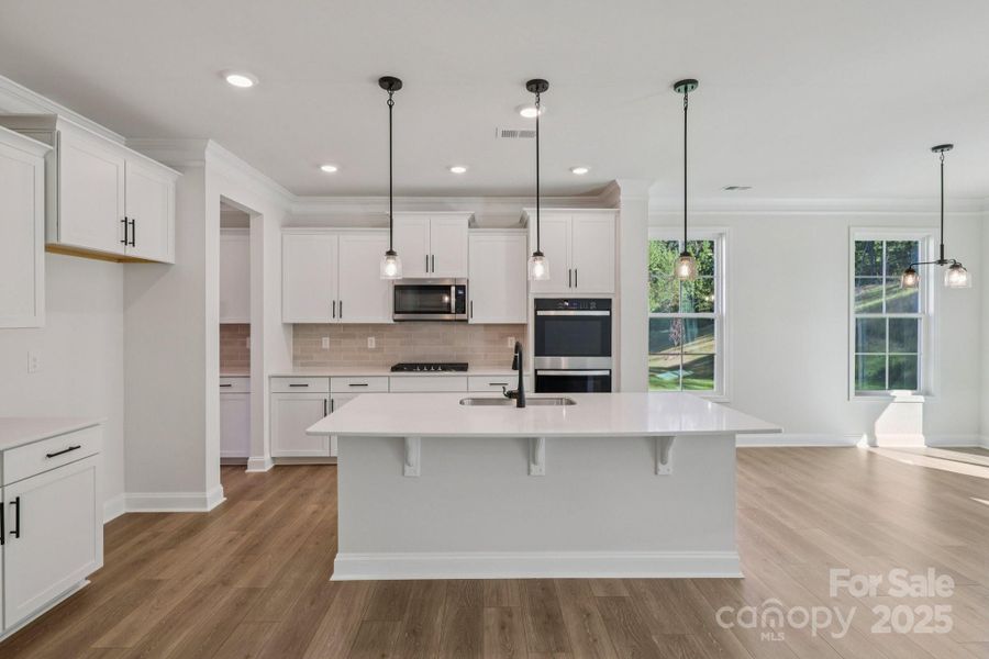 Furnished interior view inside a new home in Falls Cove, Troutman (Image 5).