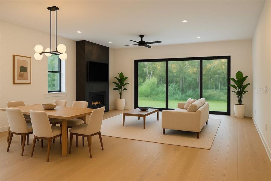 Furnished interior view inside a new home in , Tampa (Image 10). Furnished interior view inside a new home in , Tampa (Image 10).