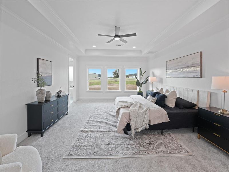 Furnished interior view inside a new home in , Weatherford (Image 17).