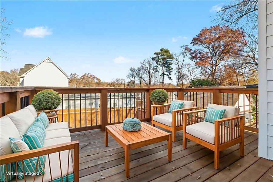 Exterior details and patio area of a home in , Atlanta (Image 4).