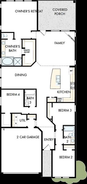 2D floor plan layout of this home in Landmark, Denton, TX (Image 2). 2D floor plan layout of this home in Landmark, Denton, TX (Image 2).