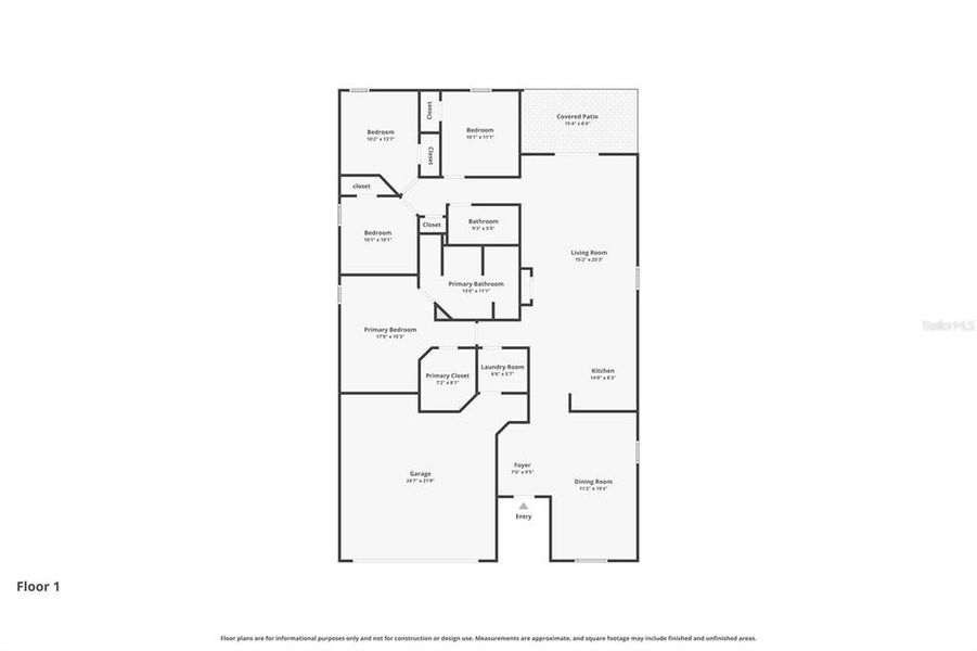 2D floor plan layout of this home in , Deltona, FL (Image 5).