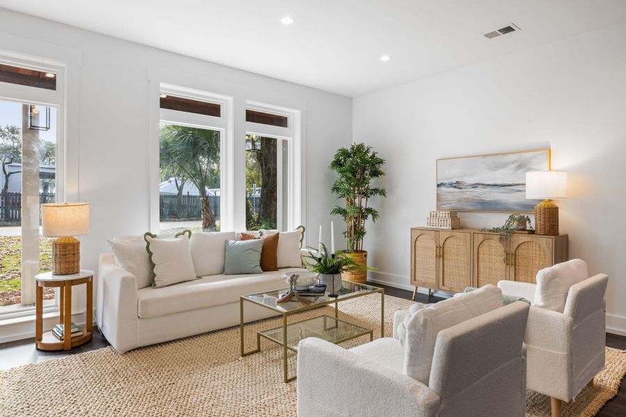 Furnished interior view inside a new home in , Charleston (Image 11). Furnished interior view inside a new home in , Charleston (Image 11).