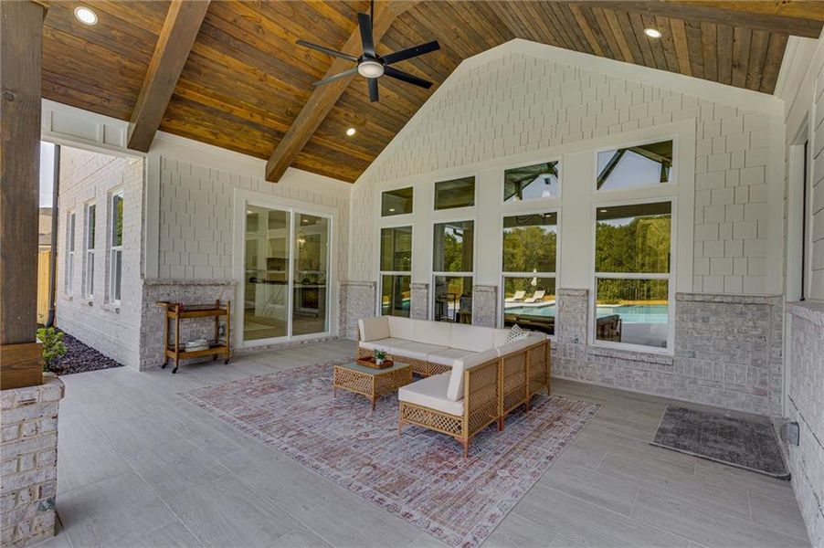 Furnished interior view inside a new home in , Dacula (Image 58).