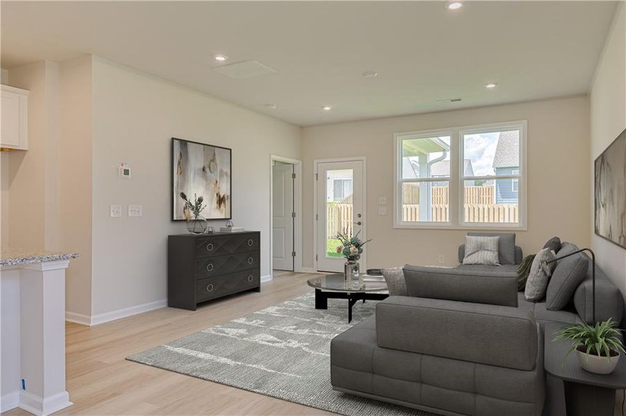 Furnished interior view inside a new home in Annsbury Park, Lilburn (Image 6).
