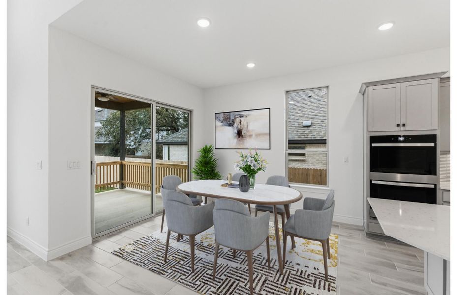 Representative furnished interior of a home built from the Hillsboro by Pulte Homes in Corley Farms, Boerne (Image 11).
